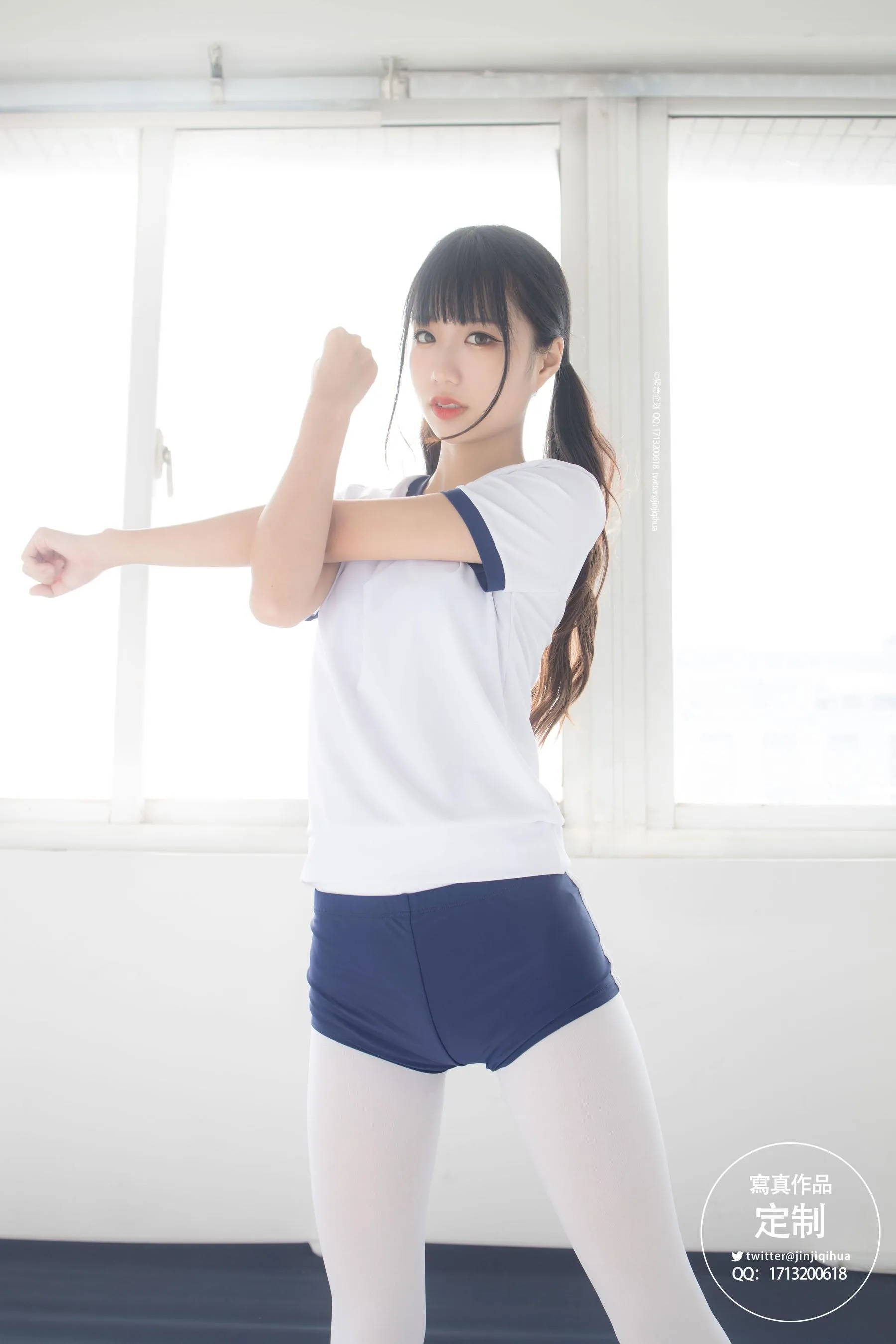 紧急企划 – NO.04 一只喵喵梓 白丝体操服 [70P]插图7